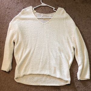 Urban outfitters white v neck sweater!
